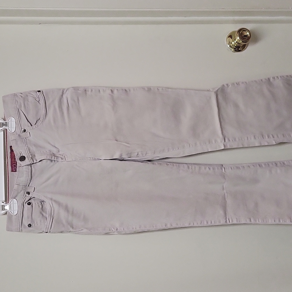Vintage SO Cream Colored Stretch Bootcut Jeans